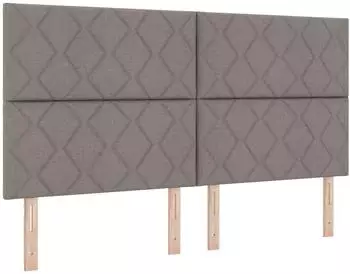 vidaXL Kopfteil Diamond Blocks Design 180cm, taupe, Stoff