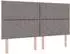 vidaXL Kopfteil Diamond Blocks Design 180cm, taupe, Stoff
