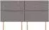 vidaXL Kopfteil Diamond Blocks Design 180cm, taupe, Stoff