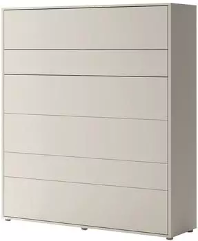 Mirjan24 Bed Concept BC-13 Schrankbett 180x200 cm, wei&szlig;e LED-Beleuchtung, Kaschmir (800001433170)