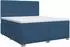vidaXL Boxspringbett mit Matratze und Kopfteil, Stoff, blau, 140x190cm (3453401)