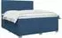 vidaXL Boxspringbett mit Matratze und Kopfteil, Stoff, blau, 140x190cm (3453401)