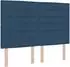 vidaXL Boxspringbett mit Matratze und Kopfteil, Stoff, blau, 140x190cm (3453401)