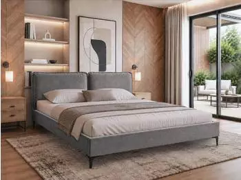 Beautysofa Sombra Polsterbett 160x200cm, Chenille, dunkelgrau (800001995107)