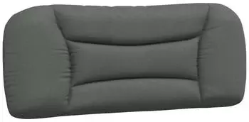 vidaXL Kopfteilkissen "Hvar" dunkelgrau 100cm Stoff (3207717)