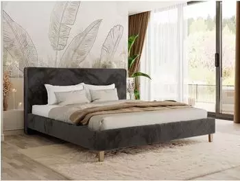 MKS Lumaro Classic Polsterbett 160x200cm dunkelgrau (800002056004)