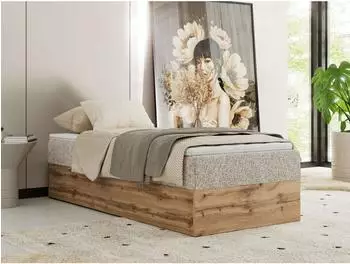 MKS Meble Wood Zero Boxspringbett 90x200 ohne Kopfteil, 7-Zonen-Taschenfederkern (800001438801)