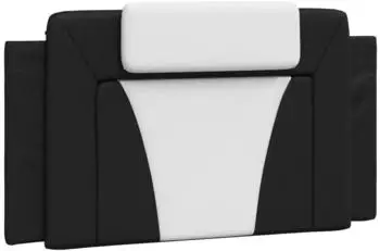 vidaXL Kopfteilkissen "Viana" schwarz-wei&szlig; 100cm Kunstleder (3207726)
