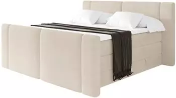 ALTDECOR EVON-Z King Boxspringbett 140x200cm, beige, H3/H4 (800002005339)