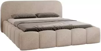 Mirjan24 Refola Boucle Polsterbett mit Bettkasten, 180x200cm (800001997751)