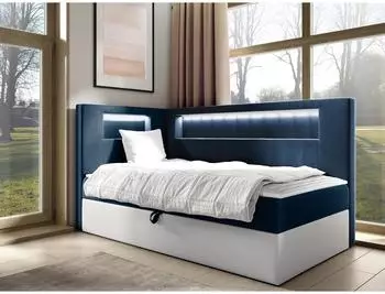 Mirjan24 Boxspringbett Gold Junior 3 100x200cm, Einzelbett, Bonellfederkern H3