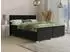 Sofnet Fren Boxspringbett mit 2 Bettkästen, Bonell-Matratze & Topper, 180x200cm, schwarz (Kronos 07)