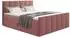Sofnet Star Lux Boxspringbett mit 2 Bettkästen, Bonell-Matratze & Topper, 160x200cm, pink (Kronos 29)
