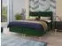 Sofnet Gold Boxspringbett 180x200cm, 2 Bettkästen, Velours, grün