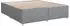 vidaXL Boxspringbett mit Matratze, hellgrau, Stoff, 180x200cm (3452471)