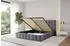 ALTDECOR FINO Polsterbett mit Bettkasten, Lattenrost & Matratze H3/H4, 200x200cm, dunkelgrau (800001812361)