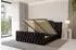 ALTDECOR MODY-Z Polsterbett mit Bettkasten und Lattenrost, schwarz, 160x200cm (800001639930)