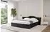 ALTDECOR ZORAN-V1 Polsterbett mit Bettkasten und Lattenrost, 200x200cm, schwarz (800001639734)