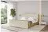 ALTDECOR ENZO3-Z Polsterbett mit Bettkasten und Lattenrost, 180x200cm, beige (800001810457)