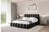 ALTDECOR Sora Polsterbett mit Bettkasten und Lattenrost, 180x200cm, schwarz (800001636128)