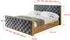 ALTDECOR ENZO3-Z Polsterbett mit Bettkasten und Lattenrost, 200x200cm, dunkelgrau (800001810511)