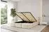 ALTDECOR ELVA-v1 Polsterbett mit Bettkasten und Lattenrost, 200x200cm, beige (800001812505)