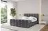 ALTDECOR Leya-Z Polsterbett mit Bettkasten und Lattenrost, 200x200cm, dunkelgrau (800001810034)
