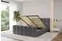 ALTDECOR Leya-Z Polsterbett mit Bettkasten und Lattenrost, 200x200cm, dunkelgrau (800001810034)