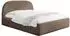WFL GROUP Puro Polsterbett mit Bettkasten & Metall-Lattenrost, Chenille, braun (800002101080)