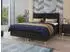 Sofnet Gold Boxspringbett 180x200cm, 2 Bettkästen, Bonell-Matratze, Topper, schwarz