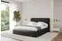 ALTDECOR Enora Polsterbett mit Bettkasten und Lattenrost, schwarz, 180x200cm (800001810218)