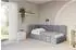 ALTDECOR AVRY Jugendbett mit Bettkasten und Matratze, grau, 100x200cm (800001942880)