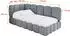 ALTDECOR AVRY Jugendbett mit Bettkasten und Matratze, grau, 100x200cm (800001942880)