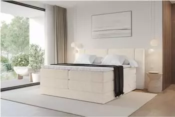 ALTDECOR Evon King Boxspringbett 120x200cm beige H3/H4 (800002004988)