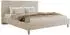 MKS Lumaro Classic Polsterbett 140x200cm, Creme Plüsch, mit Lattenrost (800002056052)