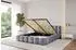 ALTDECOR SENA-v1 Polsterbett mit Bettkasten und Lattenrost, 200x200cm, grau (800001813296)