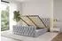 ALTDECOR Reno-Z Polsterbett mit Bettkasten und Lattenrost, 120x200cm, hellgrau (800001812139)