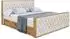 ALTDECOR LOLLI5-Z Boxspringbett mit Matratze H3, Topper & Bettkasten, 180x200cm, beige (800001800665)