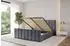 ALTDECOR FINO-Z Polsterbett mit Bettkasten & Lattenrost 180x200, dunkelgrau