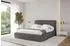 ALTDECOR ENORA Polsterbett mit Bettkasten und Lattenrost, 120x200cm, dunkelgrau (800001813531)