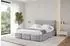 ALTDECOR ELVA Polsterbett mit Bettkasten und Lattenrost, 180x200cm, hellgrau (800001811331)