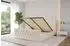 ALTDECOR LARO-Z Polsterbett mit Bettkasten und Lattenrost, 120x200cm, beige, H3/H4 (800001811246)