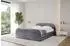 ALTDECOR LERIS-Z-v1 Polsterbett mit Bettkasten und Lattenrost 200x200cm, dunkelgrau (800001641954)