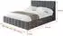 ALTDECOR AMEA Polsterbett mit Bettkasten und Lattenrost, 140x200cm, dunkelgrau (800001813738)