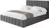 ALTDECOR AMEA Polsterbett mit Bettkasten und Lattenrost, 140x200cm, dunkelgrau (800001813738)