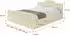 ALTDECOR Falio-Z-V1 Polsterbett mit Bettkasten & Matratze H3/H4, 200x200cm, beige (800001638464)