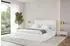 ALTDECOR ENORA Polsterbett mit Bettkasten und Lattenrost 200x200cm, weiß (800001810145)