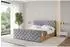 ALTDECOR ENZO3-Z Polsterbett mit Bettkasten und Lattenrost, 140x200cm, grau (800001637893)