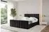 ALTDECOR STERA-Z Polsterbett mit Bettkasten und Lattenrost, 180x200cm, schwarz