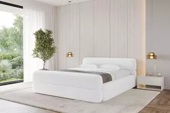 ALTDECOR Enora-Z-V1 Polsterbett mit Bettkasten & Lattenrost, 120x200cm, wei&szlig; (800001641163)